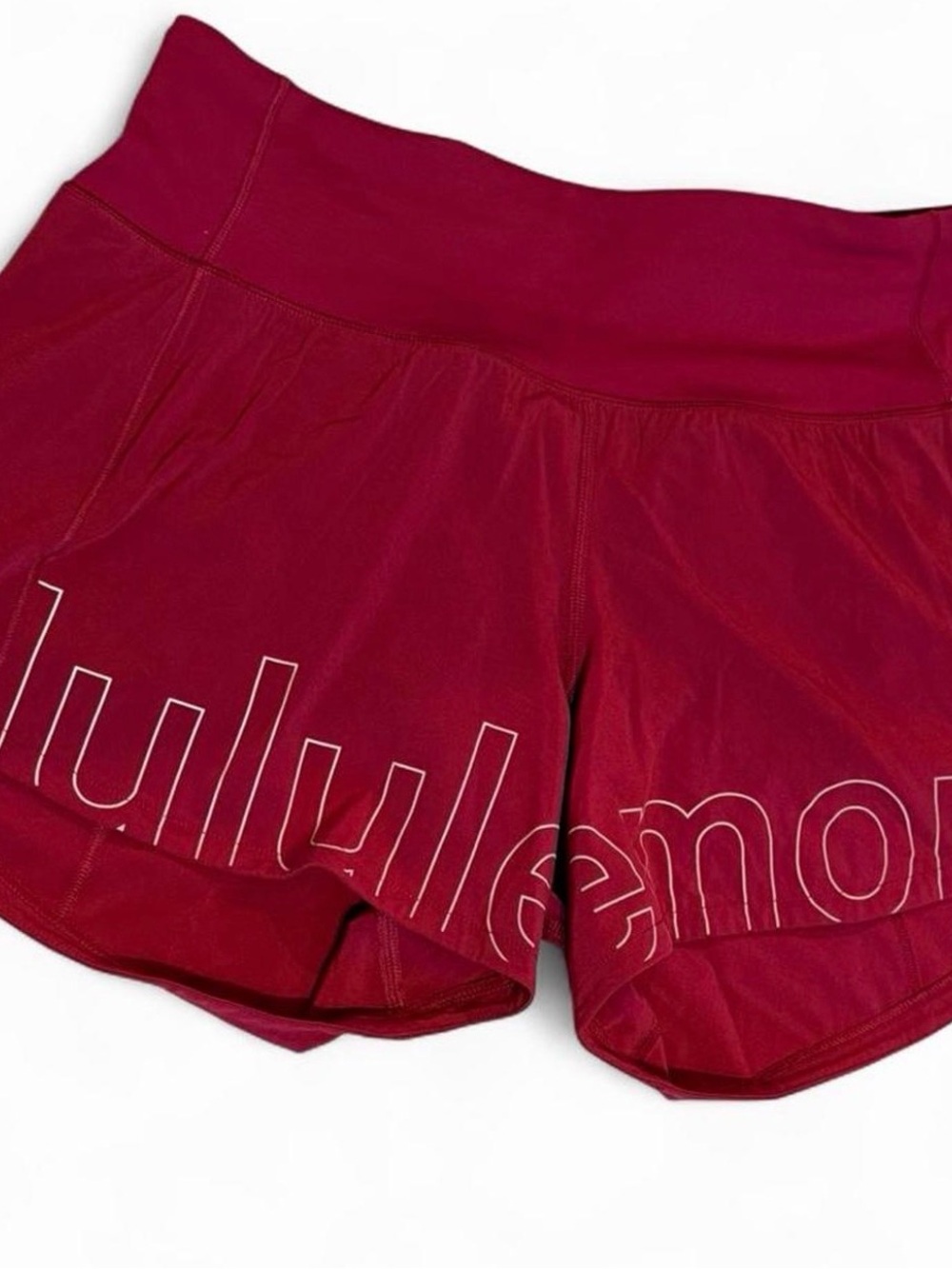 lululemon athletica Black and White Speed Up MR Lined Short Tag